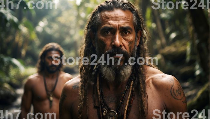 Ancient Tribal Elders in Jungle