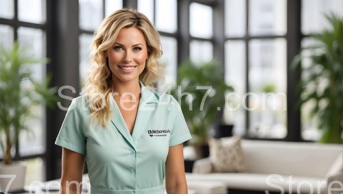 Cleaning Service Professional Welcoming Smile