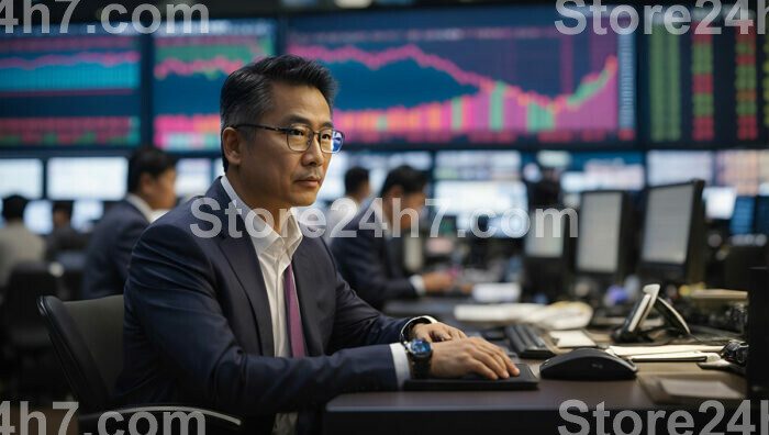 Analytical Financial Expert Evaluating Market Data