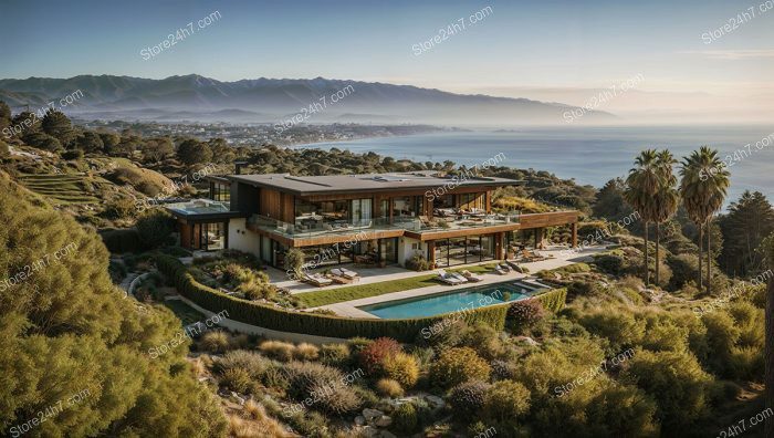 Modern California Villa Overlooking Ocean