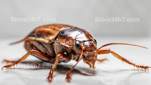 Bronze Cockroach Macro Photography Detail