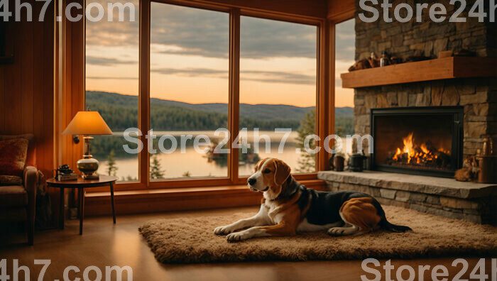 Beagle Relaxing Lakeside Home Sunset