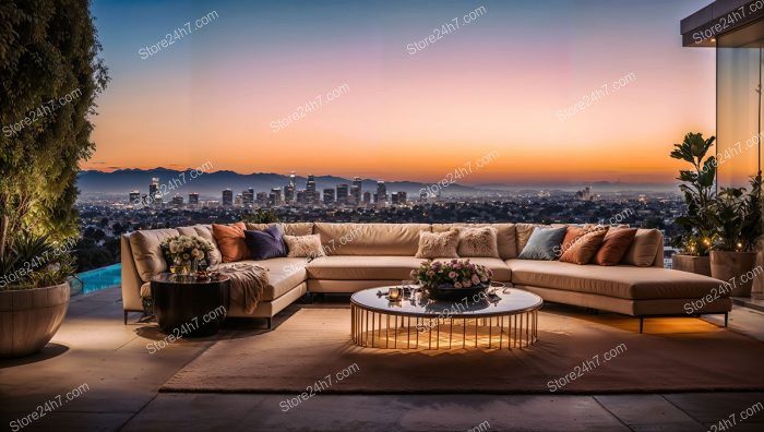 California Sunset View Modern Terrace