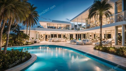 Tropical Elegance in Modern Beachfront Home