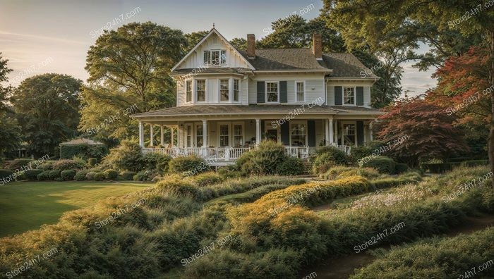 Classic Victorian Home Delaware Landscape