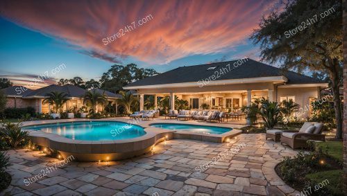 Sublime Sunset Luxury Poolside Abode