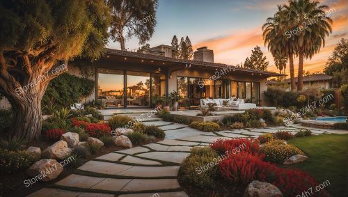 Modern Luxury Home Sunset Oasis