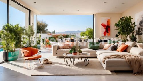 Bright Airy Living Room View