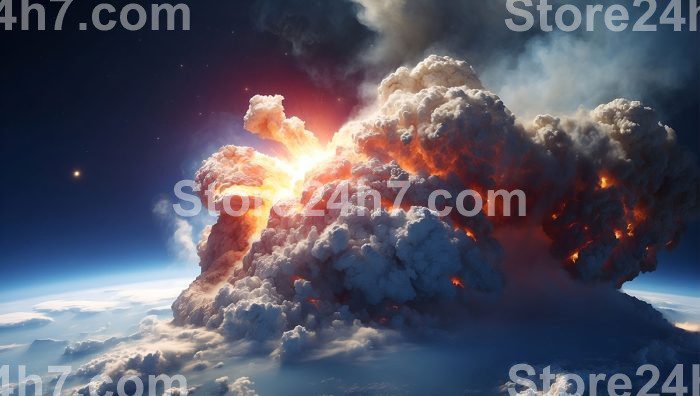 Planetary Blaze from Asteroid Impact