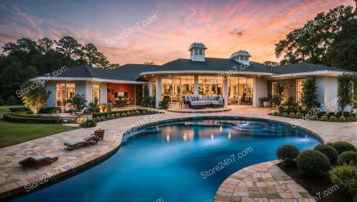 Sunset Ambience Luxury Poolside Estate
