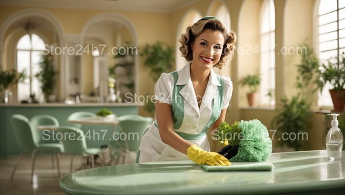 Vintage Style Professional Cleaning Service