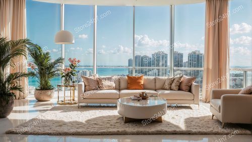 Miami Modern Oceanview Luxe Interior