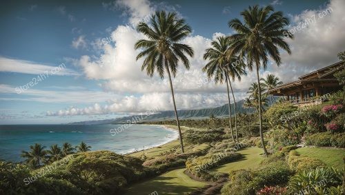 Luxurious Hawaiian Home Overlooking Serene Ocean Vista