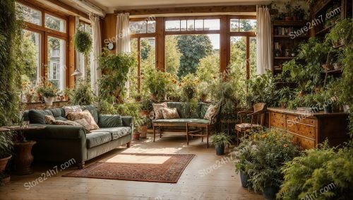 German Indoor Garden Living Room
