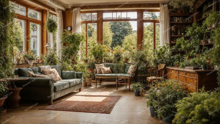 German Indoor Garden Living Room