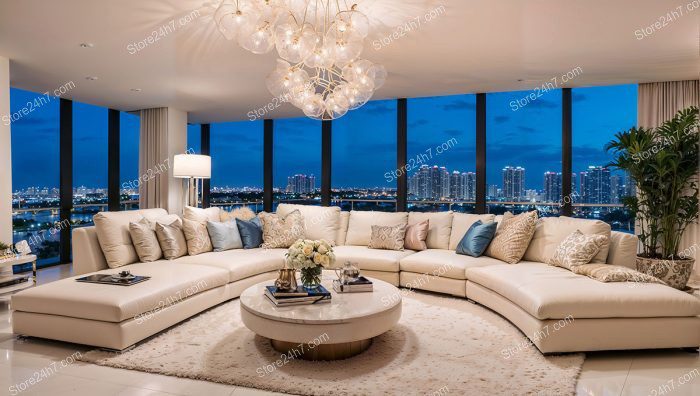 Miami High-Rise Elegant Evening View