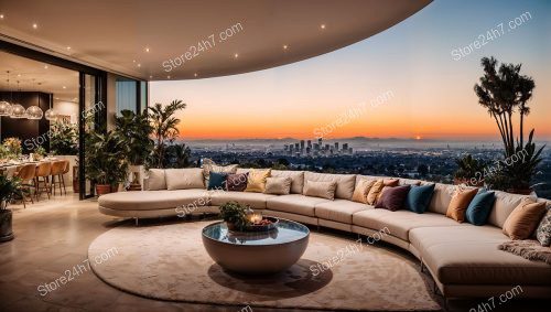Los Angeles Sunset Luxury Home View