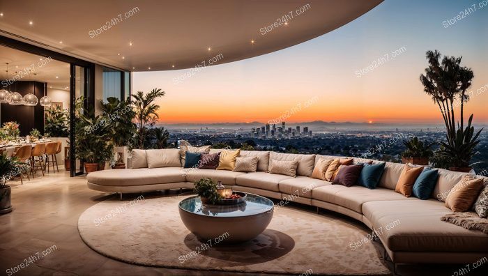 Los Angeles Sunset Luxury Home View