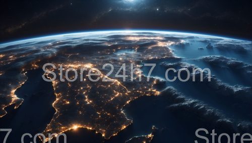 Earth Night Lights From Space