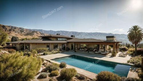 California Modern Home with Mountain Views