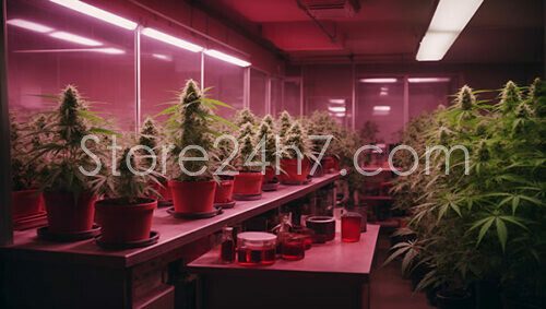 Indoor Cannabis Grow Room Lighting