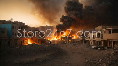 Yemen Siege Smoke Overwhelms City