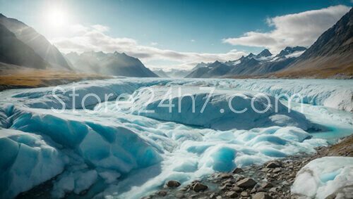 Glacial Majesty Amidst Climate Change