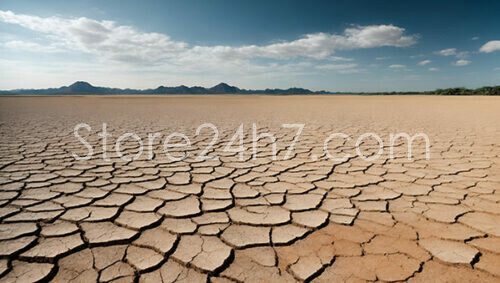 Expansive Desert Cracks Climate Change