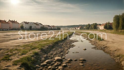 Hungarian Town Faces Dry Riverbed