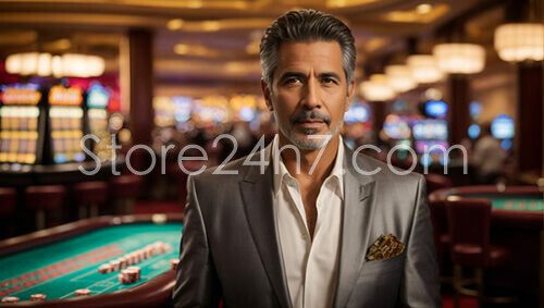Distinguished Gentleman Casino Player Poise