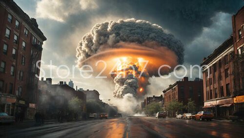 Urban Catastrophe Nuclear Explosion Scene