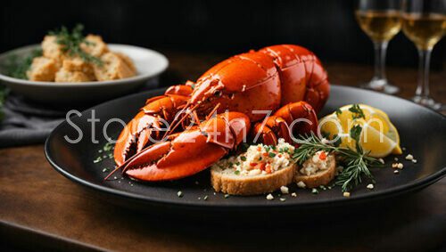 Elegant Lobster Seafood Platter Feast
