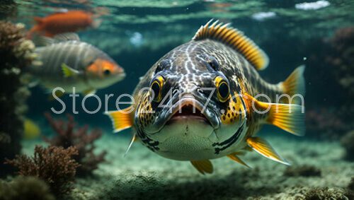 Colorful Tropical Fish Underwater View