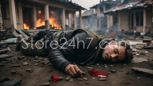 AI-Rendered Fallen Soldier Ukraine