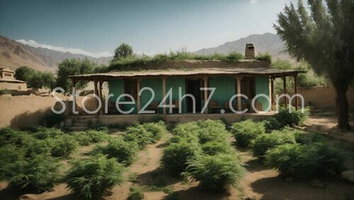 Rural House with Cannabis Garden