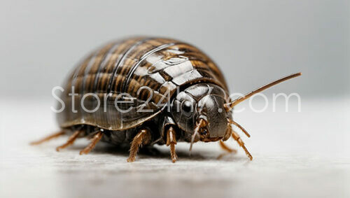 Detailed Pill Bug Macro Photography