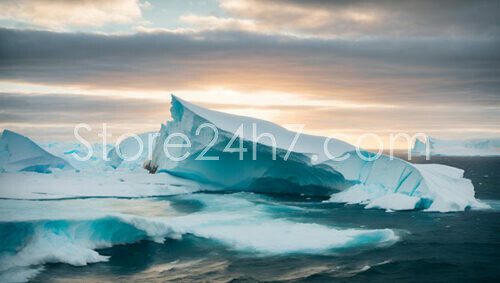 Antarctic Iceberg Calving Climate Impact