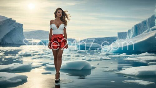Arctic Elegance Model Iceberg Backdrop