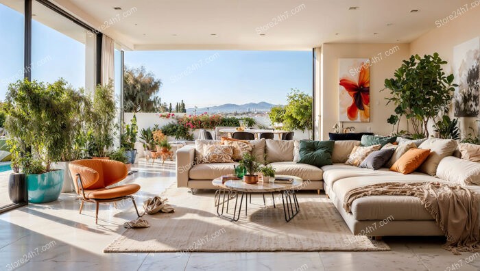 Bright Airy Living Room View