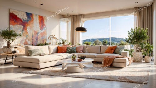 Vibrant Artistic Living Room Decor