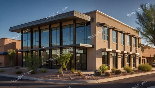 Desert Modern Office Building Facade