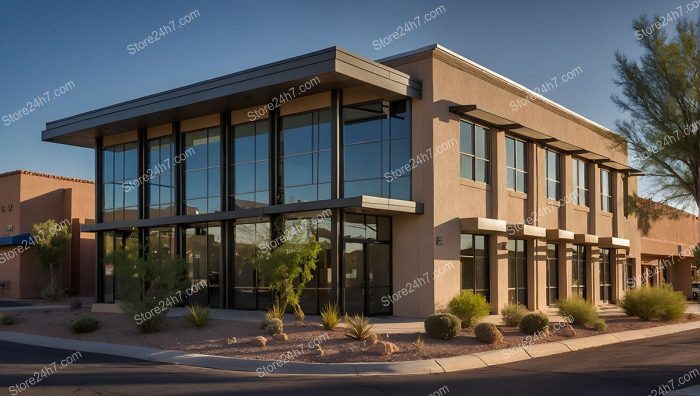 Desert Modern Office Building Facade