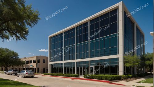 Dallas Glass Front Office Building