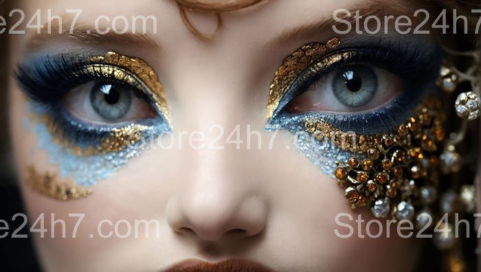 Baroque Inspired Golden Eye Makeup