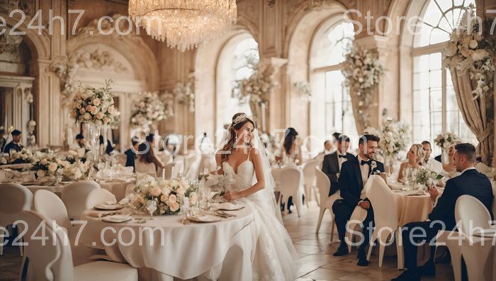 Regal Wedding Banquet Elegant Bride