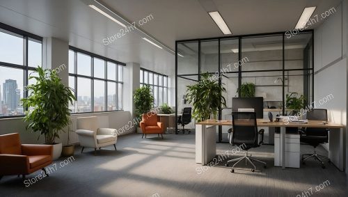 Bright Spacious Office City View