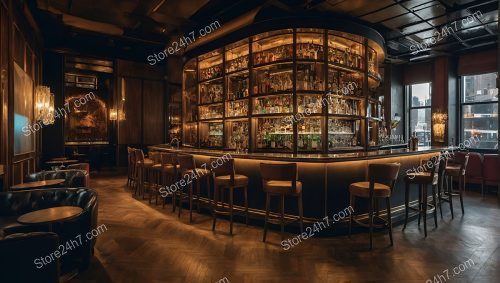 Sophisticated Circular Bar Lounge View