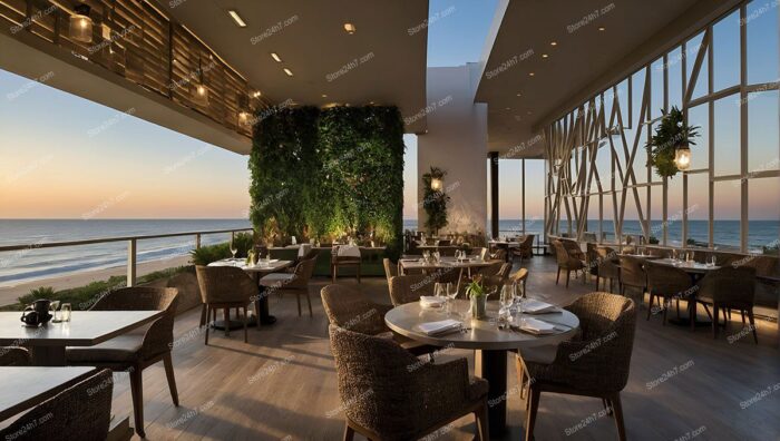 San Diego Beachfront Elegant Dining Space