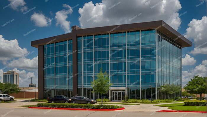 Sleek Glass Office Building Texas