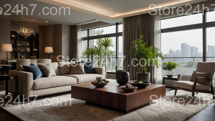 Luxurious Urban Living Room Vista